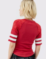 Cropped Ribbed T-shirt