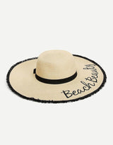 Trim Straw Floppy Hat - Avone - Ultimate Shopify Theme