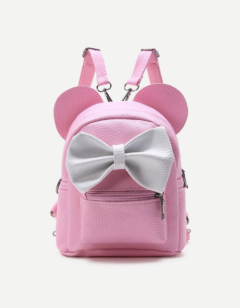 Backpack With Contrast Bow - Avone - Ultimate Shopify Theme