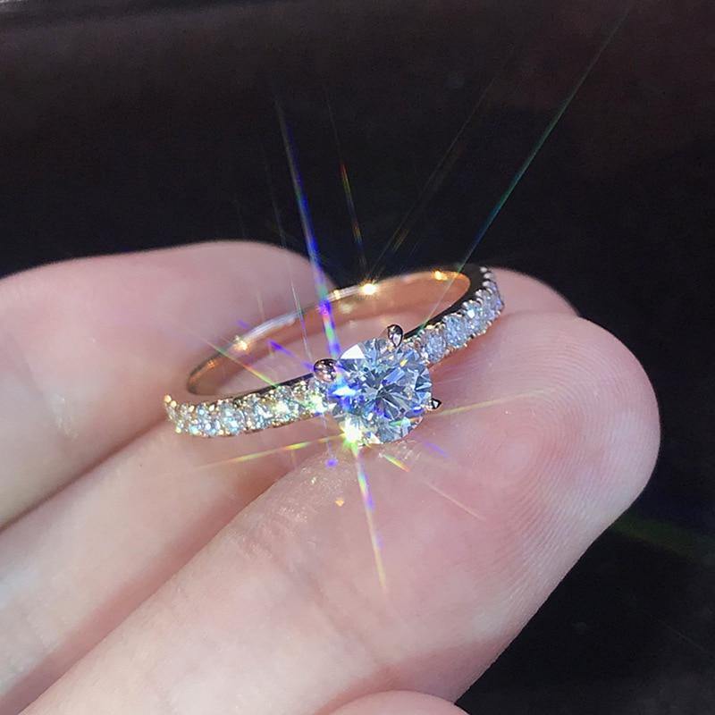 White Crystal Zircon Ring - Avone - Ultimate Shopify Theme