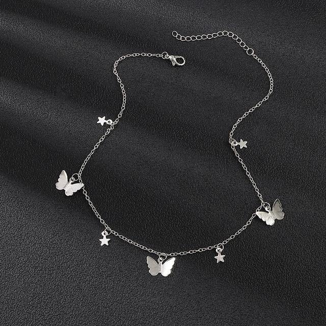 Silver Plated Butterfly Necklace - Avone - Ultimate Shopify Theme