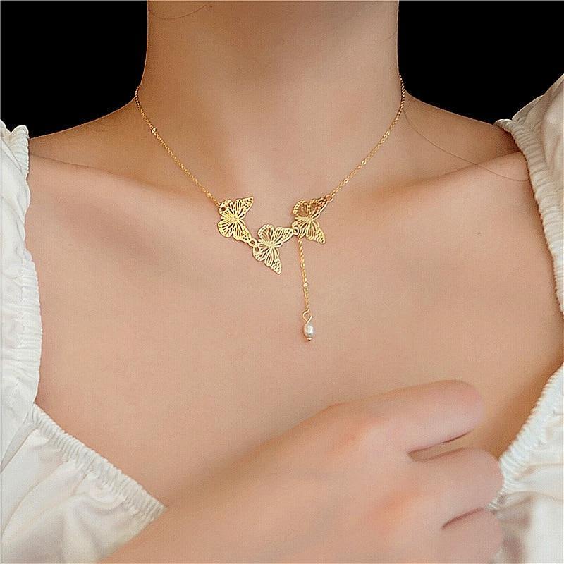 Small Fresh Butterfly Necklace - Avone - Ultimate Shopify Theme