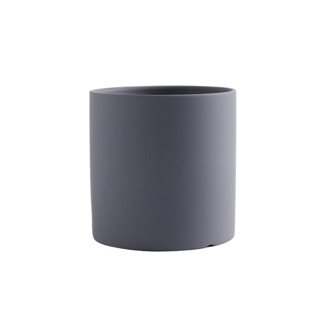 Cylindrical Shape Flower Pot