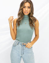 High Neck Ribbed Knit - Avone - Ultimate Shopify Theme