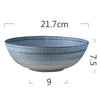 KINGLANG Nordic Style Ceramic Pottery Noodle Soup Salad Bowl Tray Steak Plate Dish PlateFlat Tableware
