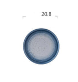 KINGLANG Nordic Style Ceramic Pottery Noodle Soup Salad Bowl Tray Steak Plate Dish PlateFlat Tableware