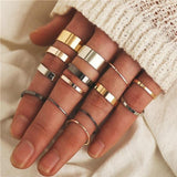 Gold Star Heart Ring Set - Avone - Ultimate Shopify Theme