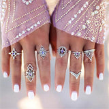 Silver Color Star Moon Rings Set - Avone - Ultimate Shopify Theme